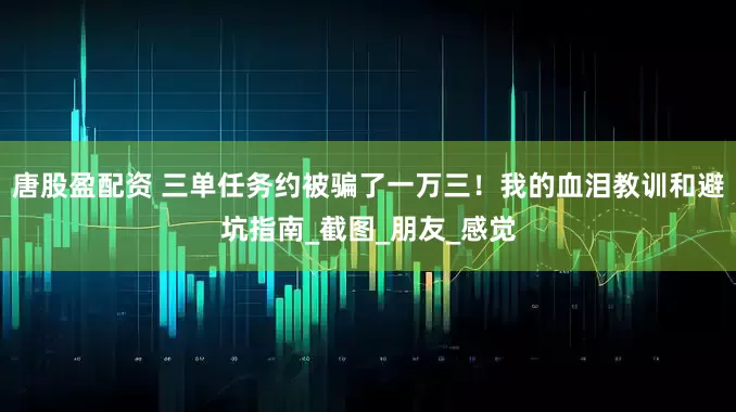 唐股盈配资 三单任务约被骗了一万三！我的血泪教训和避坑指南_截图_朋友_感觉